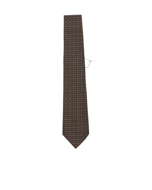 Canali White Pointed Tie for men