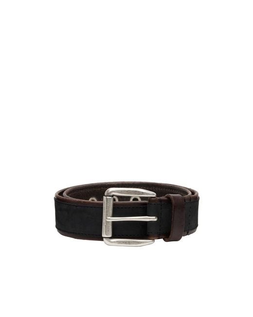 Our Legacy Black Verge Nubuck T Belt for men