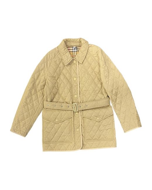 Burberry Natural Long-Sleeved Casual Jacket