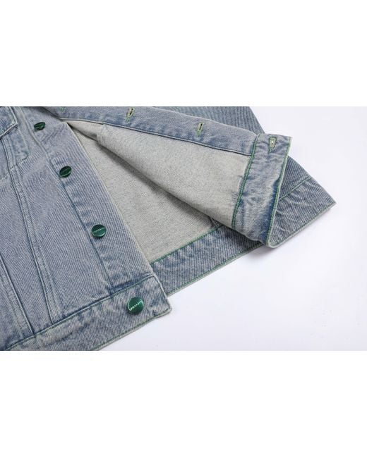 LIU REGALI Blue Logo Denim Jacket for men