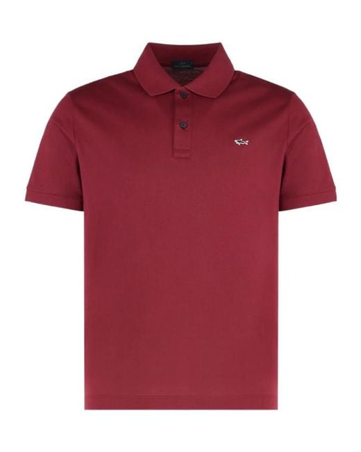 Paul & Shark Logo Embroidered Polo Shirt for men