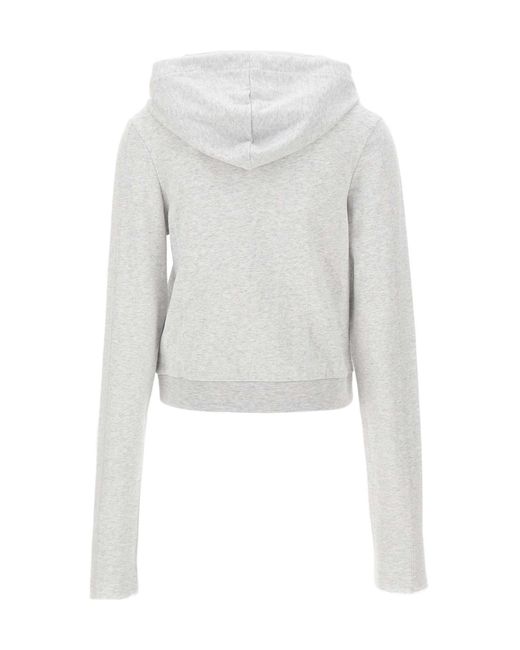 Entire studios White Zip-Up Hoodie