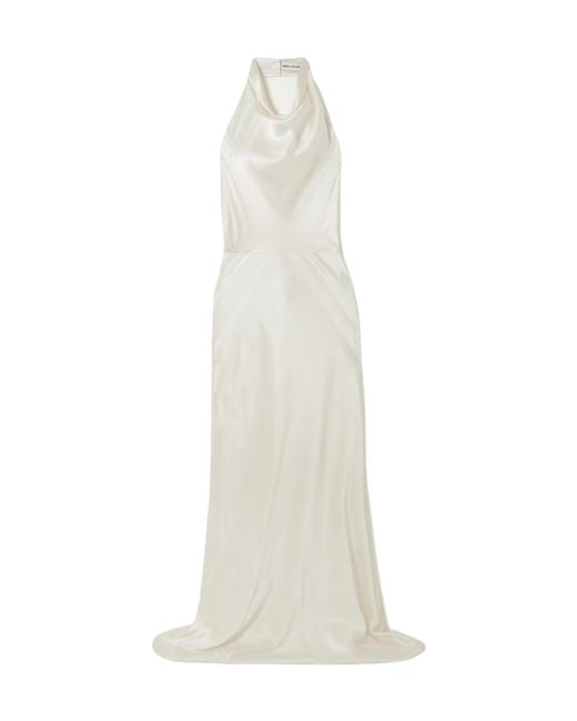 Rebecca Vallance White Attia Pleated Dress