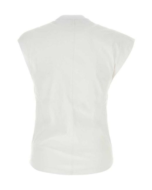 Isabel Marant White Sleeveless T-Shirt