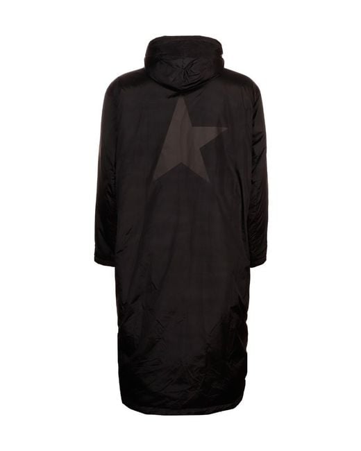 Golden Goose Deluxe Brand Black Star Printed Hooded Jacket for men