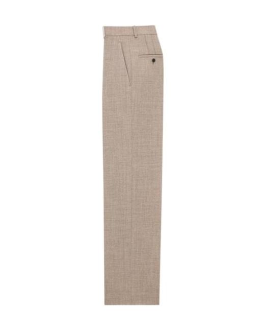 Saint Laurent Gray High-Rise Pants for men