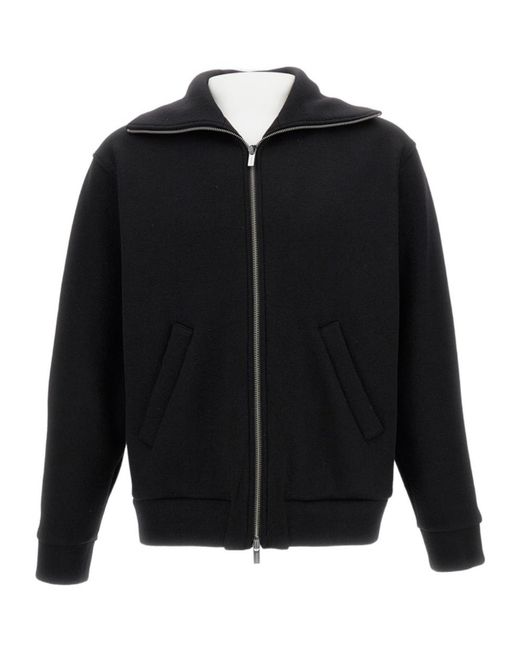 Barena Black Zipper Casual Jacket for men