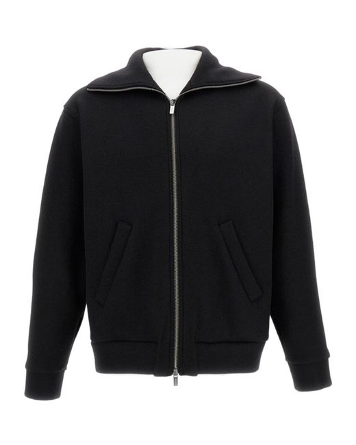 Barena Black Zipper Casual Jacket for men
