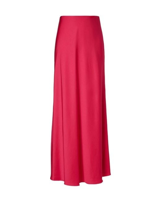 Jonathan Simkhai Red Side Zipper Skirt