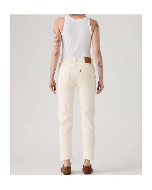 Levi's Natural Premium 501 Original Cropped Jeans