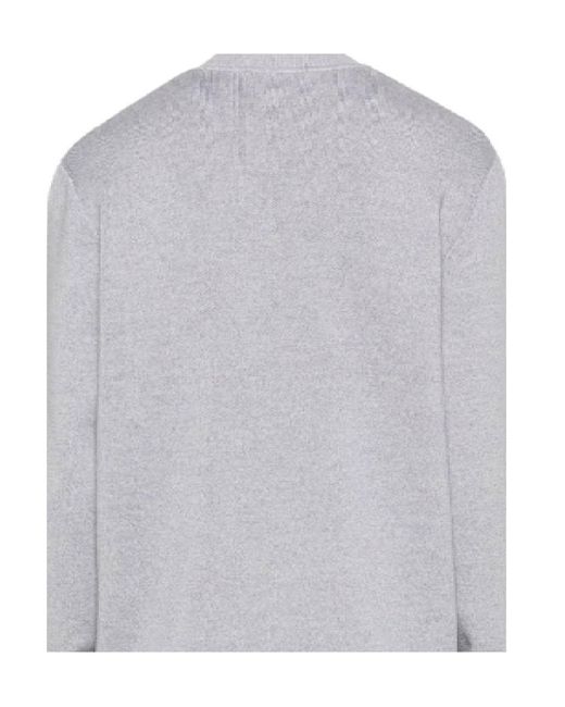 Versace Jeans Gray Couture V-Emblem Crewneck Jumper for men