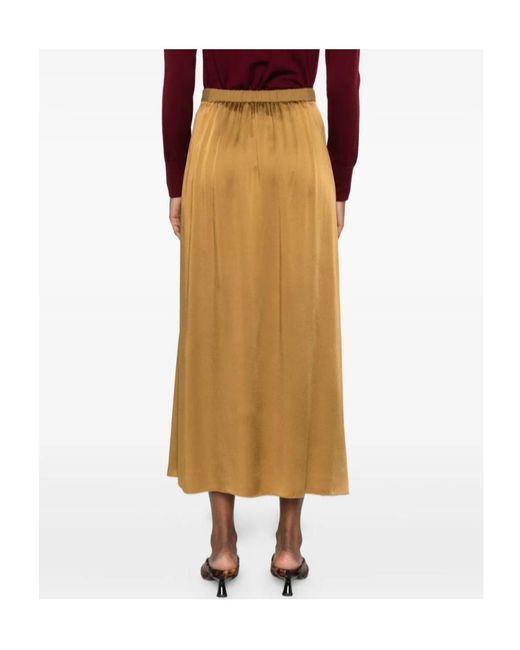 Forte_forte Natural Pleated A-Line Skirt