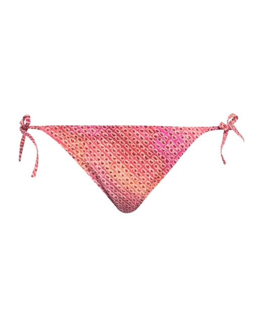 Isabel Marant Pink Colorful Printed Tie-Side Bikini Bottoms