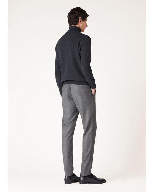 Loro Piana Black Classic Turtleneck Jumper for men