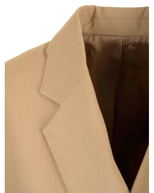 Totême Natural Totême Pocketed Double-Breasted Blazer
