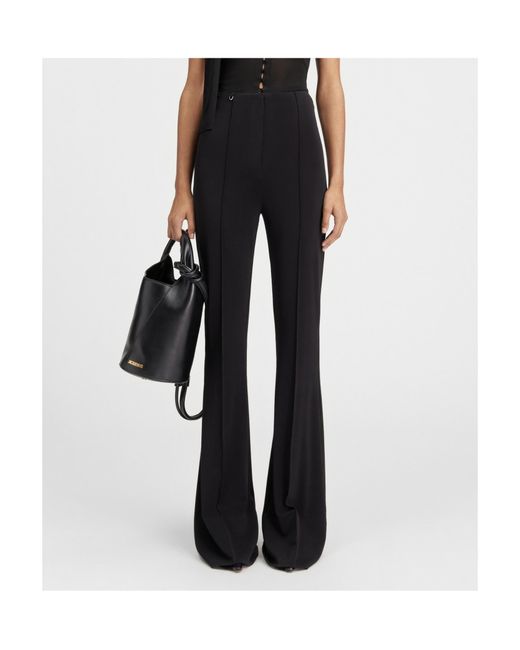 Jacquemus Black Le Pantalon Apollo Flared Pants