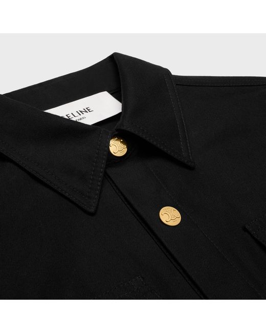 Céline Black Reporter Mini Dress