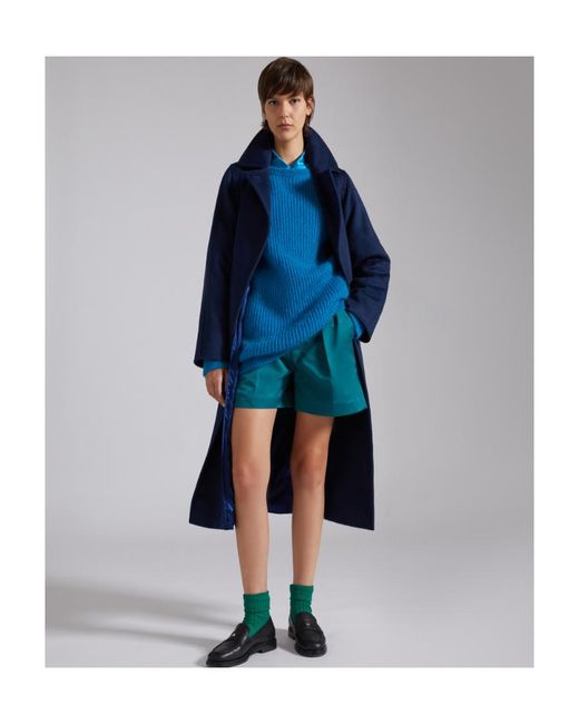 Max Mara Blue Manuela Iconic Coat