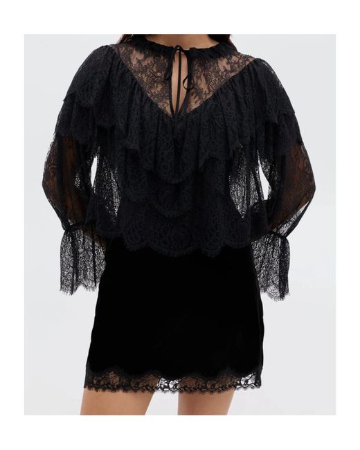 Rixo Black Faryn Top Ld61