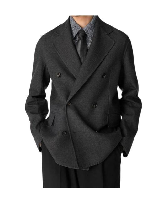 Bottega Veneta Black Splitable Wool Jacket for men