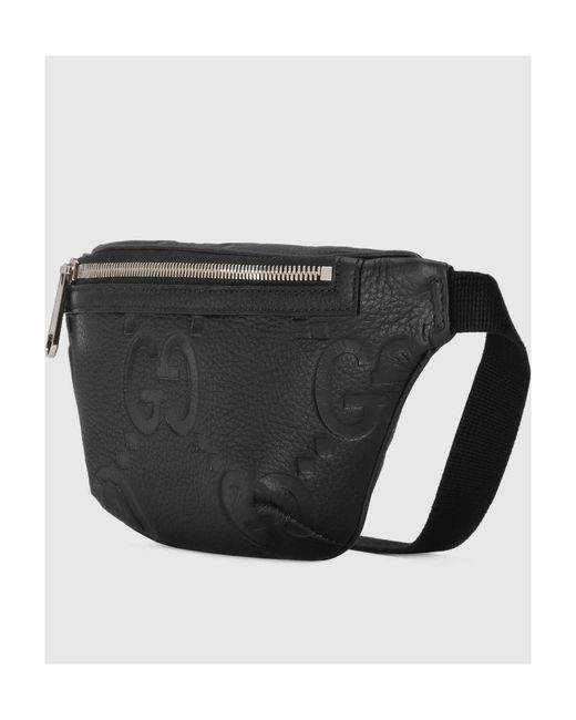 Gucci Black Jumbo Gg Small Belt Bag for men