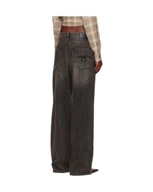 R13 Multicolor Logo Patch Damon Jeans