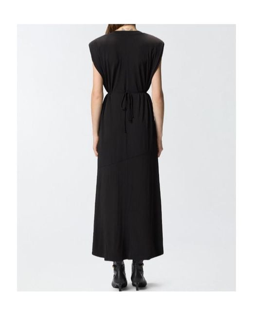 Pinko Black Chain-Detailed Sleeveless Dress