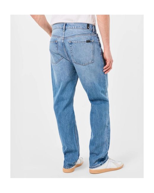 7 For All Mankind Blue Belt Loops Jeans for men