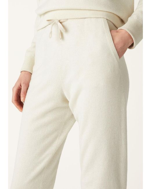 Loro Piana Natural Drawcord Cashmere Sweatpants