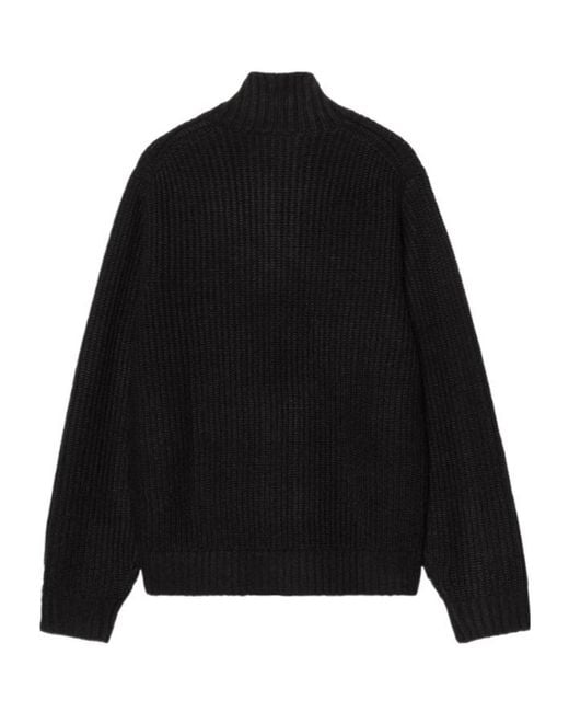 Carhartt Black Detroit Half-Zip Knitted Jumper for men