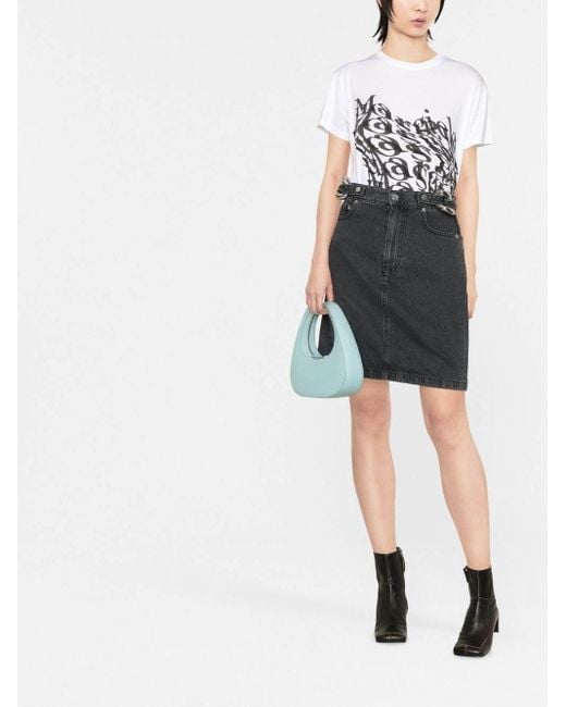J.W. Anderson Black Jw Anderson Chain-Link Denim Skirt