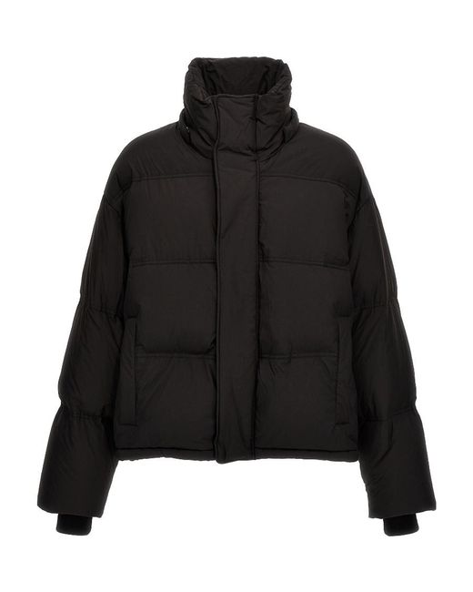 AMI Black Down Jacket With Detachable Hood for men