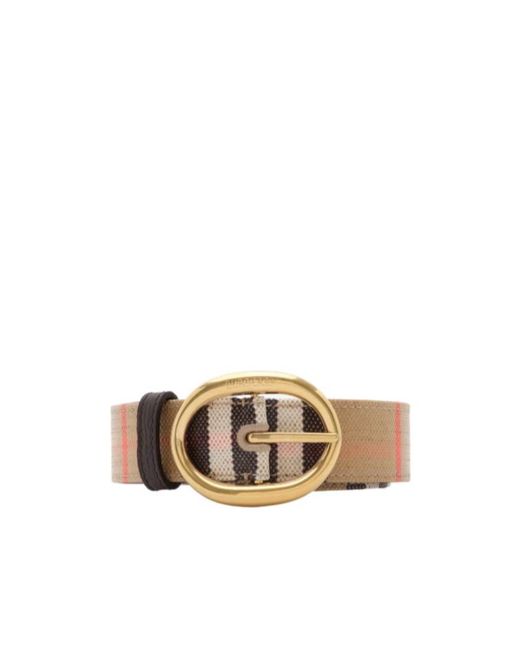 Burberry Multicolor Reversible Check Bloomsbury Belt
