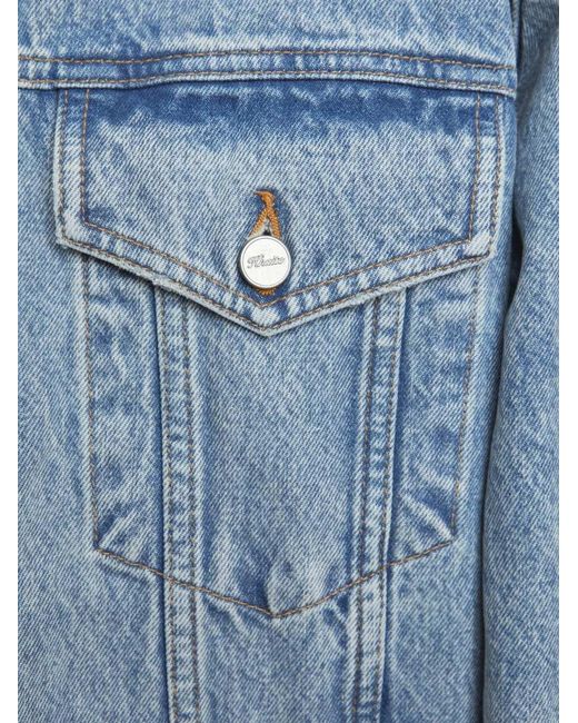 Khaite Blue Rizzo Buttoned Denim Jacket