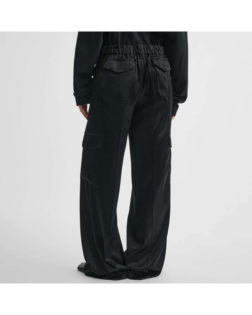 Phoebe Philo Black Belt Loop Casual Pants
