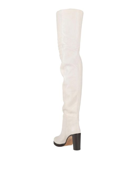 Isabel Marant White Solid Color Boots