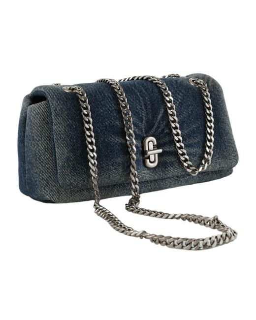 Marc Jacobs Blue Mini Chain Shoulder Bag