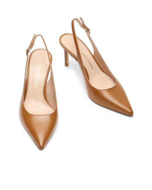 Stuart Weitzman Brown Stuart Power Slingback 75