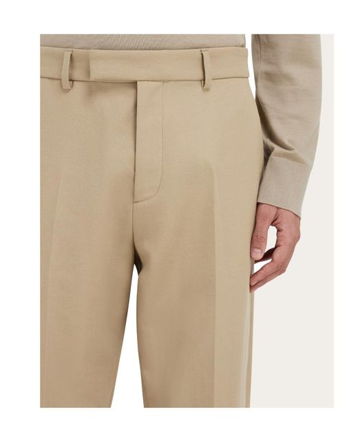Ferragamo Natural Ferragamo Eyewear Straight-Leg Pants for men