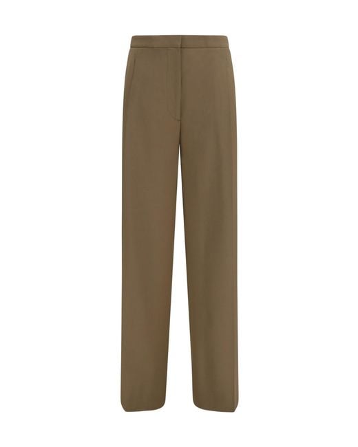 Lardini Natural Pleated Tailored Pants