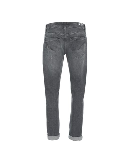 Dondup Gray Jeans Slim Fit 'George' for men