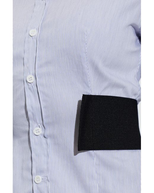 Vetements Blue Belted Fitted Shirt