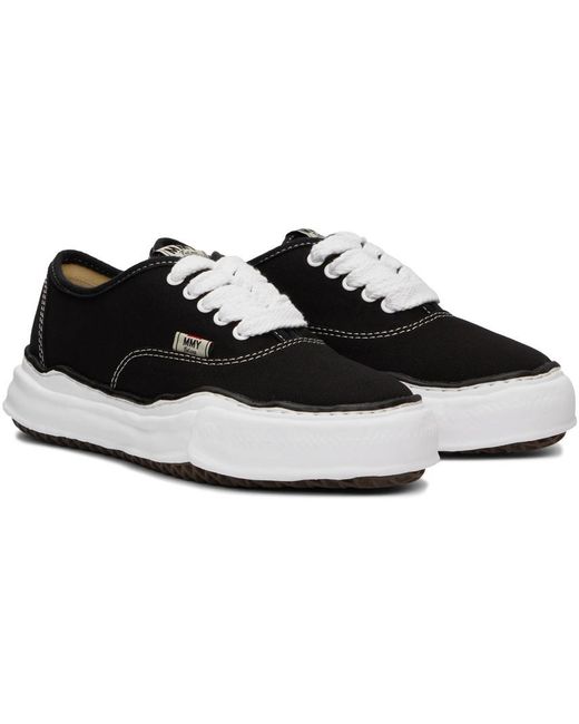 Maison Mihara Yasuhiro Black Baker Lace-Up Sneakers