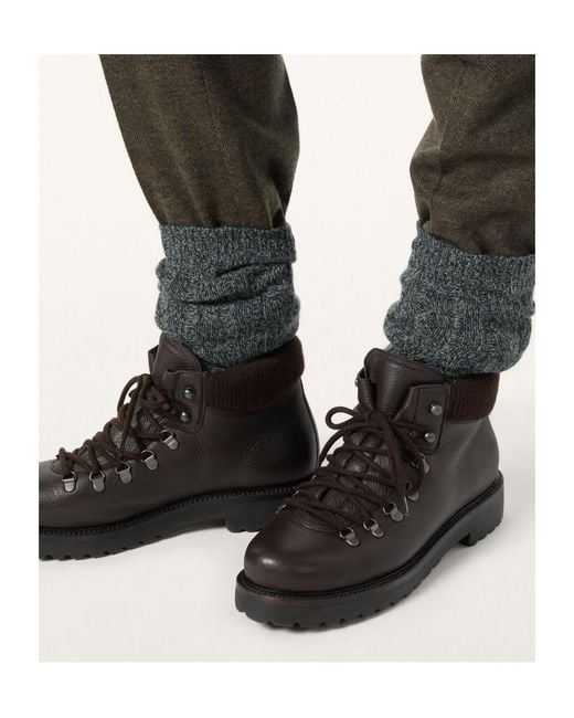 Loro Piana Brown New Laax Walk Ankle Boot for men