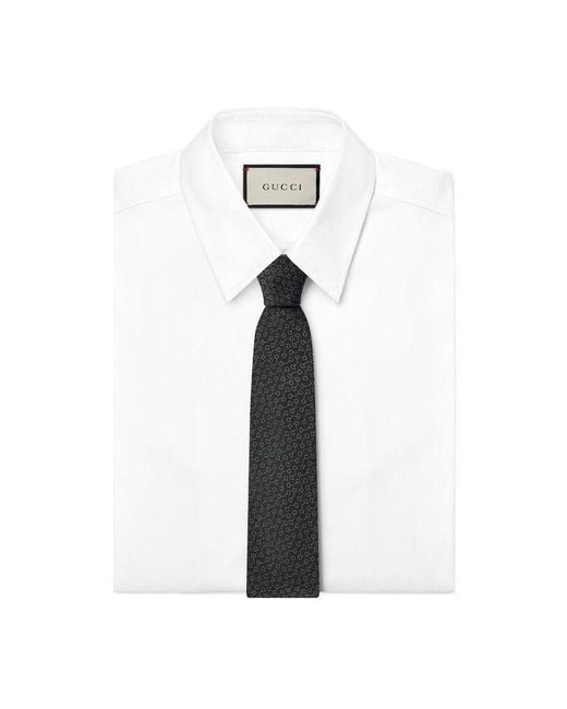Gucci Multicolor Jacquard Embroidered Tie for men