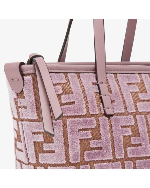 Fendi Pink Roll Monogram Mini Tote Bag