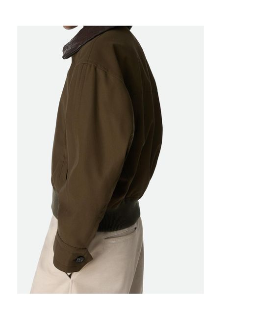 Bottega Veneta Green Cotton Twill Blouson