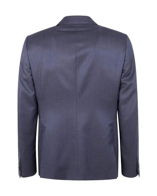 Zegna Blue Single-Breasted Suit Set for men