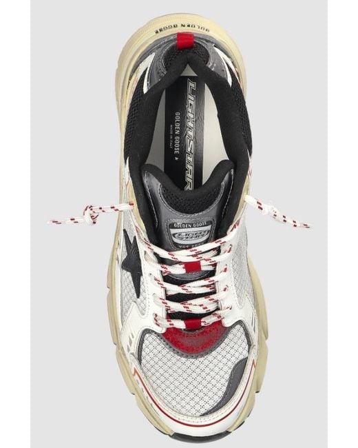 Golden Goose Deluxe Brand White Lightstar Mesh Low-Top Sneakers