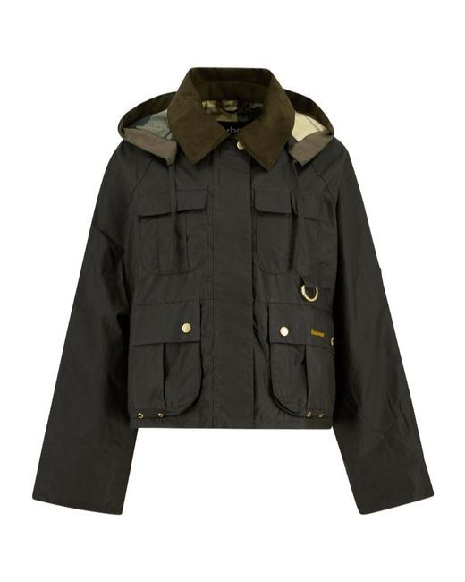 Barbour Black Liza Wax Jacket